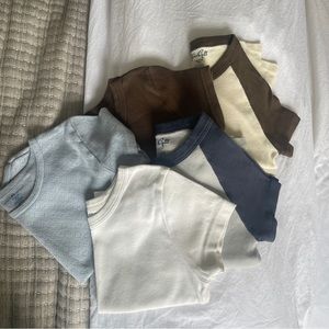 BRANDY MELVILLE BABY TEE BUNDLE